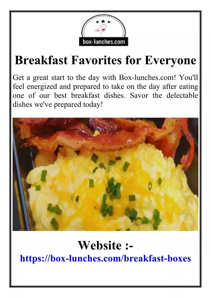PPT - Breakfast Favorites for Everyone PowerPoint Presentation, free ...