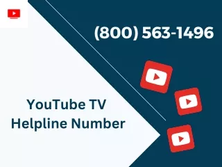 Seamless Service YouTube TV Helpline Number | Dial-in (800) 563-1496