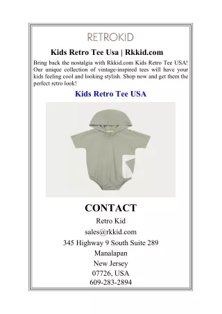 Kids Retro Tee Usa  Rkkid.com