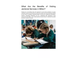 Who Can Benefit from Janitorial Services in Oakville__00001