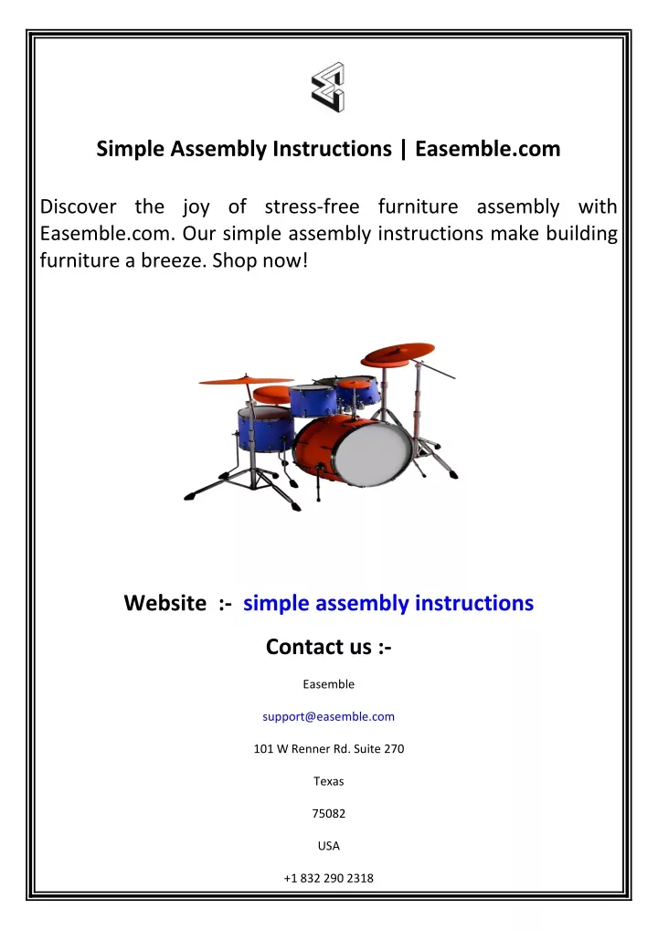 simple assembly instructions easemble com