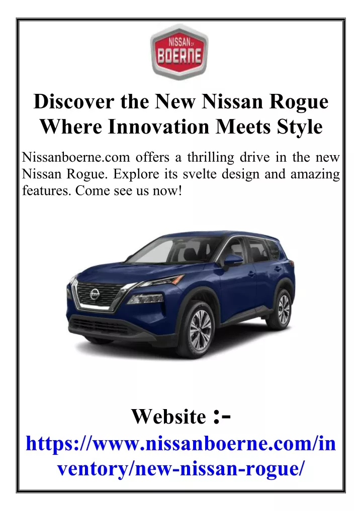 discover the new nissan rogue where innovation