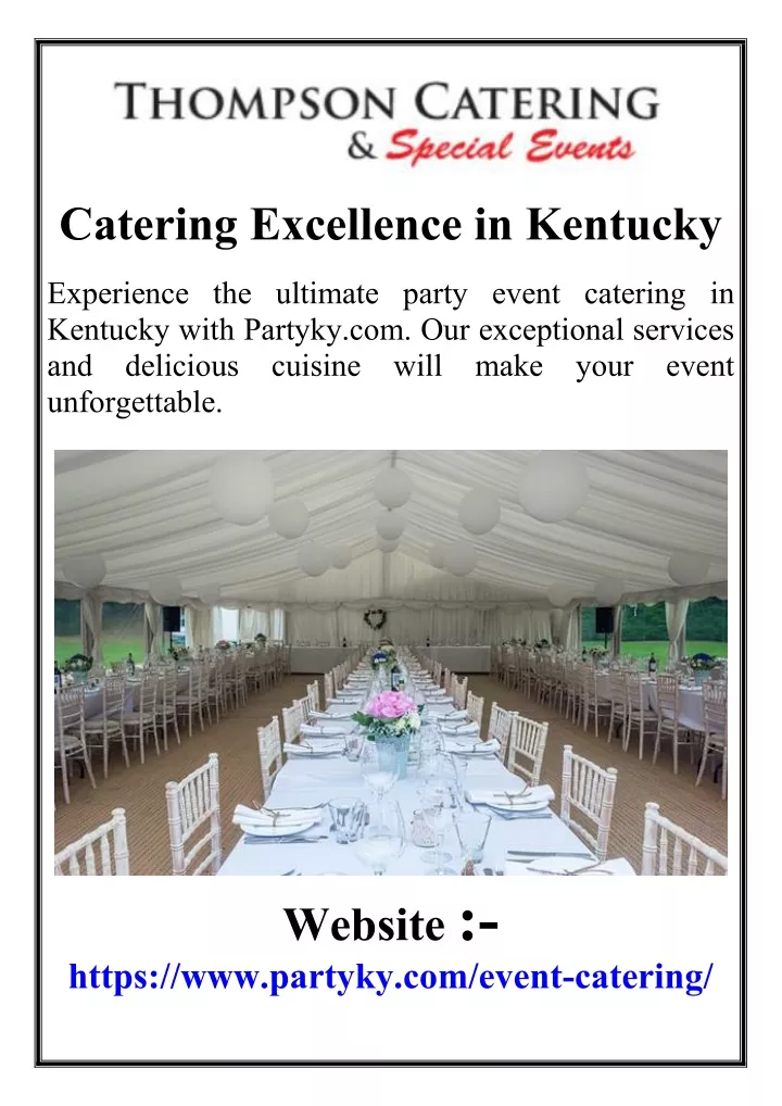 catering excellence in kentucky