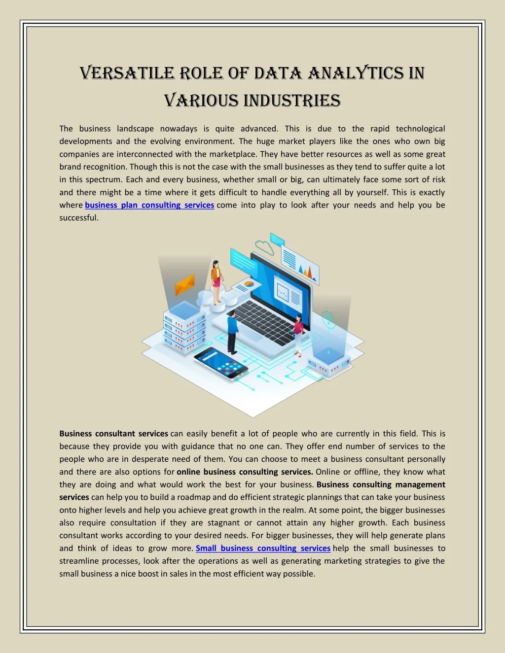 PPT - Versatile role of data analytics in various industries PowerPoint ...