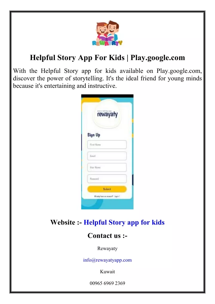 helpful story app for kids play google com