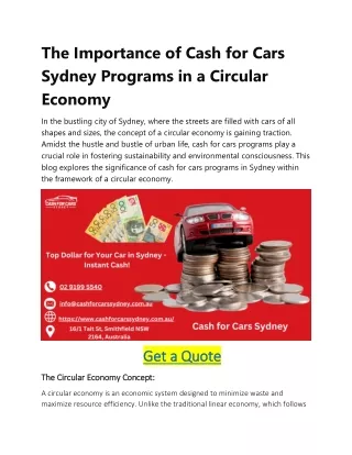 Cash for Cars Sydney NSW