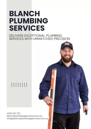 Blanch Plumbing Services Delivers Exceptional Plumbing Services with Unmatched Precision