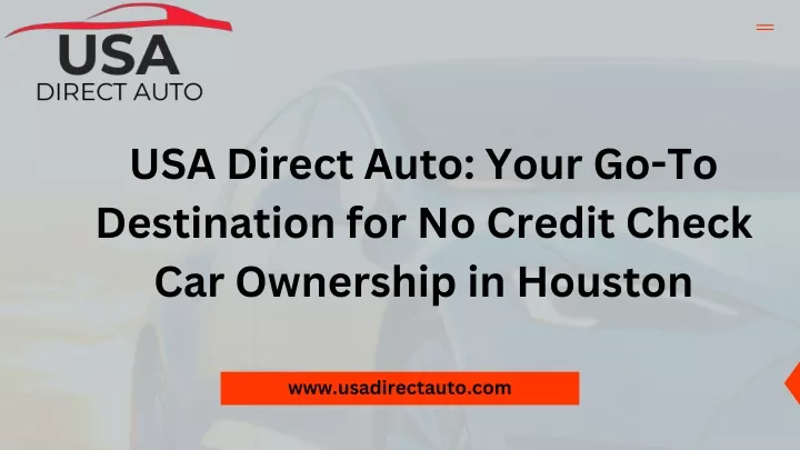 usa direct auto your go to destination
