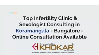 Top Infertility Clinic & Sexologist Consulting in Koramangala - Bangalore