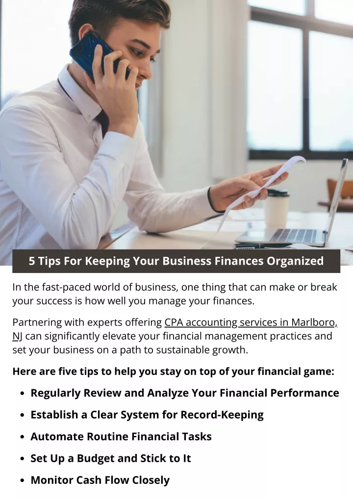 5 tips for keeping your business finances