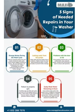 5 Signs of Needed Repairs in Your Washer