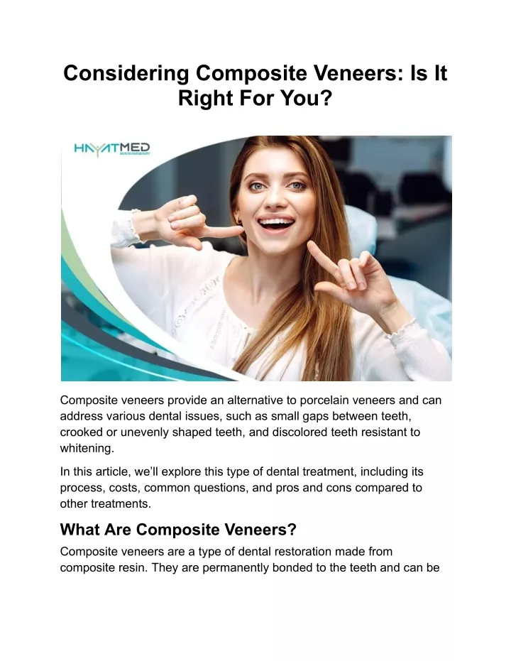 considering composite veneers is it right for you