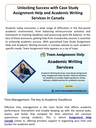 Academic Writing services