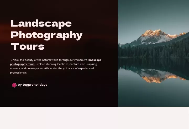 landscape photography tours