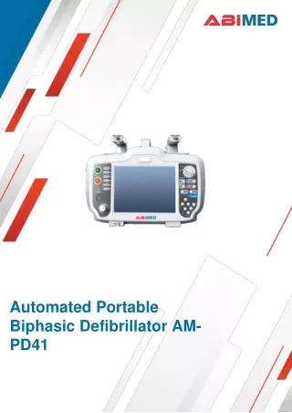 AutomatedPortableDefibrillator /Waveform-Biphasic