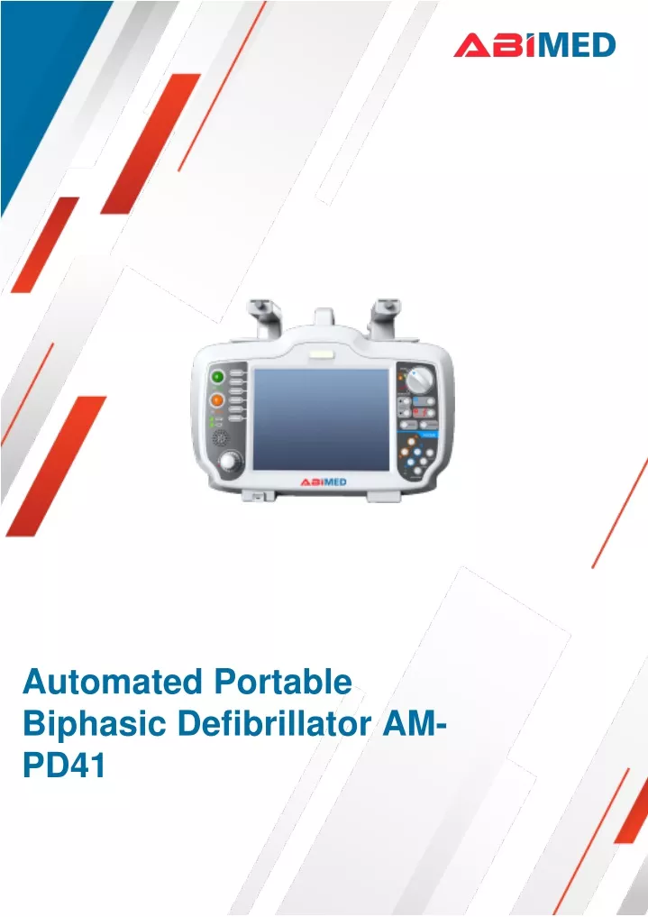 automated portable biphasic defibrillator am pd41