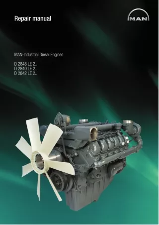 MAN Industrial Diesel Engine D2842 LE 2 Service Repair Manual