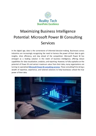 Microsoft Power BI Consulting Services