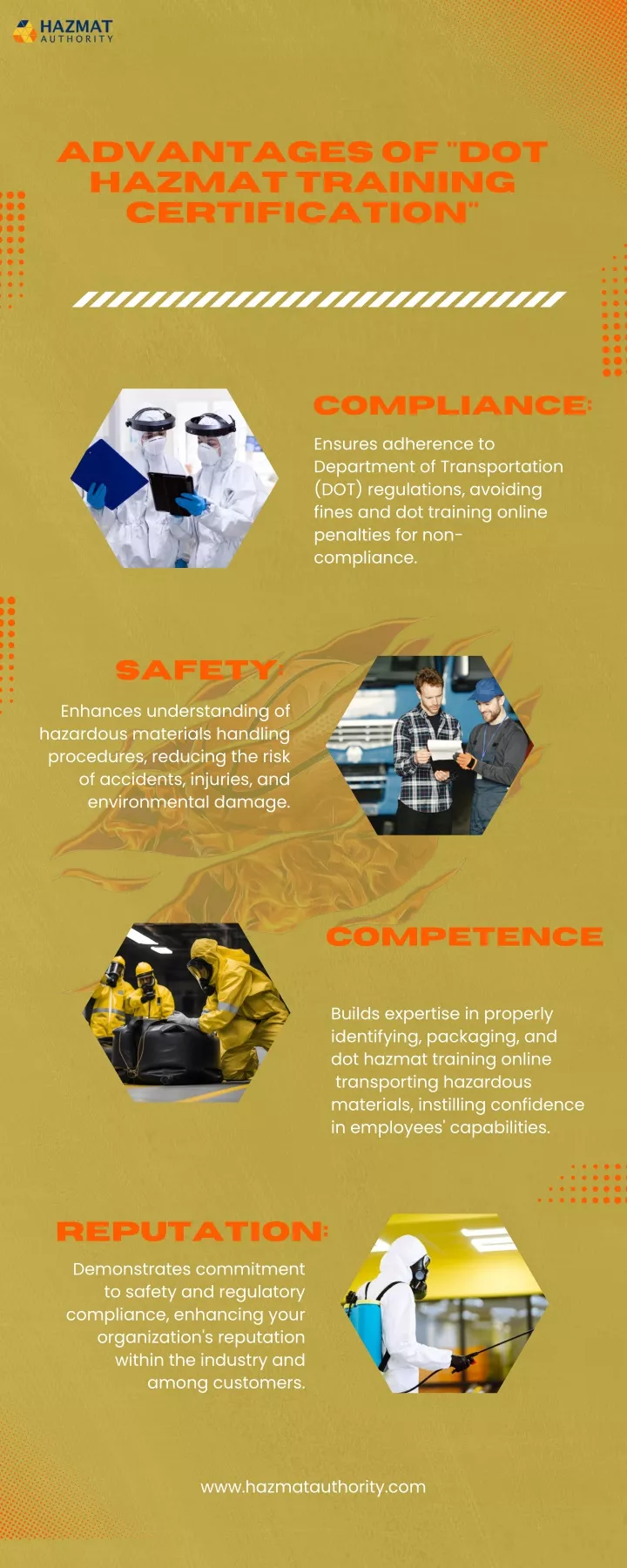 advantages of dot hazmat training certification