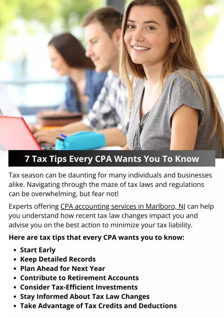 7 tax tips every cpa wants you to know