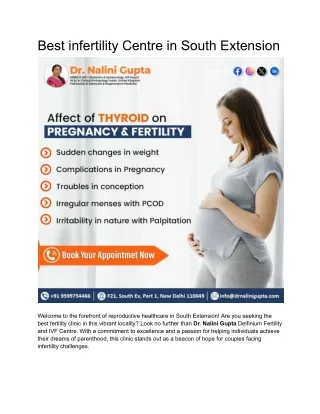 Best infertility Centre in South Extension