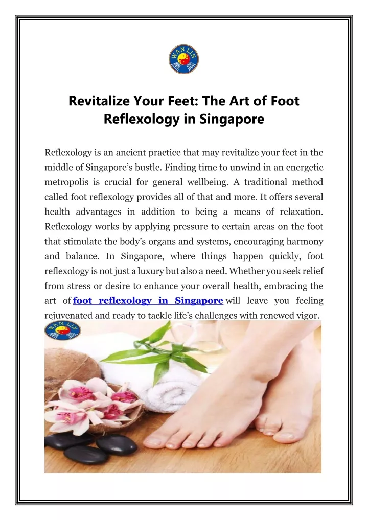 revitalize your feet the art of foot reflexology