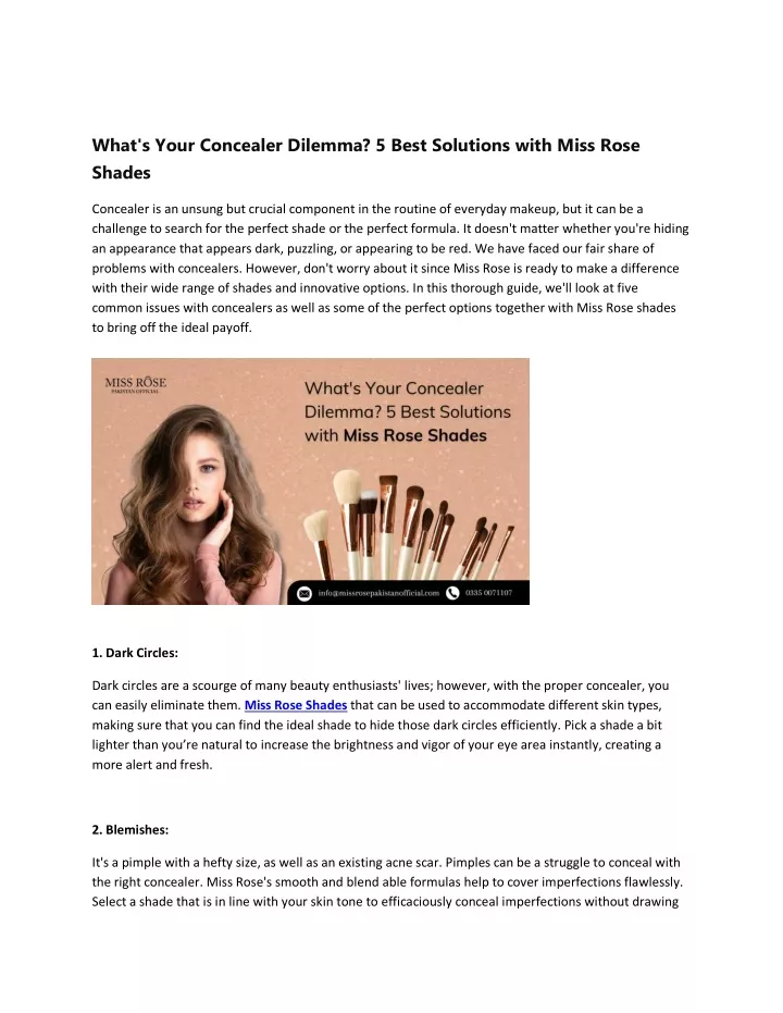 what s your concealer dilemma 5 best solutions