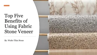 Top Five Benefits of Using Fabric Stone Veneer