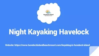 Night Kayaking Havelock