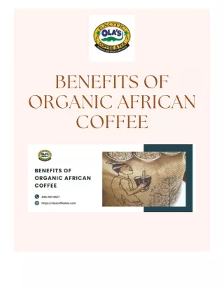 Shop Organic African Coffee Online Today