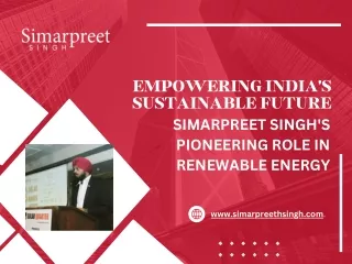 India's Sustainable Future: Simarpreet Singh