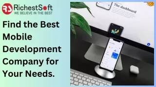 Find the Best Mobile Development Company for Your Needs.