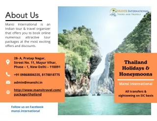Best Thailand Holidays & Honeymoons Tour