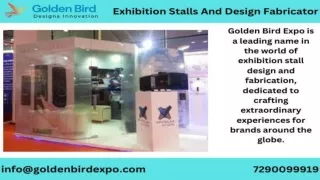 Exhibition Stalls And Design Fabricator