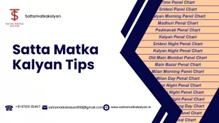 Sattamatkakalyan.in: Expert Kalyan Tips for Satta Matka Players