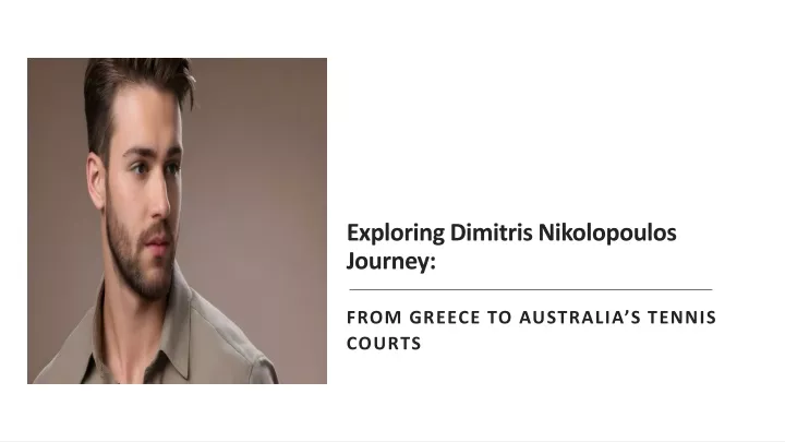 exploring dimitris nikolopoulos journey
