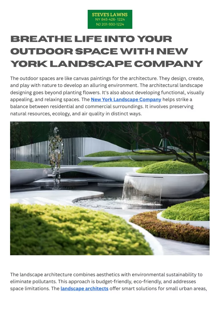 breathe life into your outdoor space with