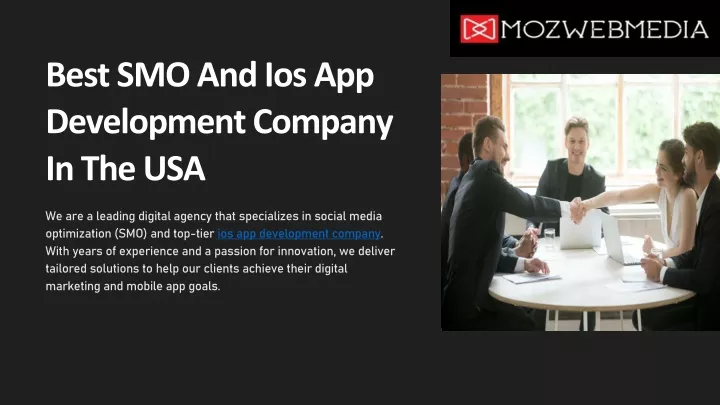 best smo and ios app development company