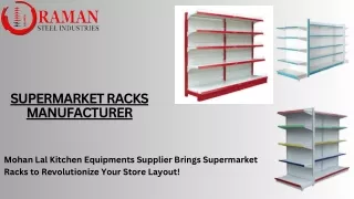 Supermarket Display Racks to maximize Space | Raman Steel Industries