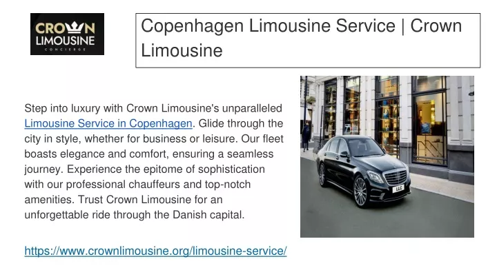 copenhagen limousine service crown limousine