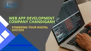 Web App Development Company Chandigarh: Powering Your Digital Success