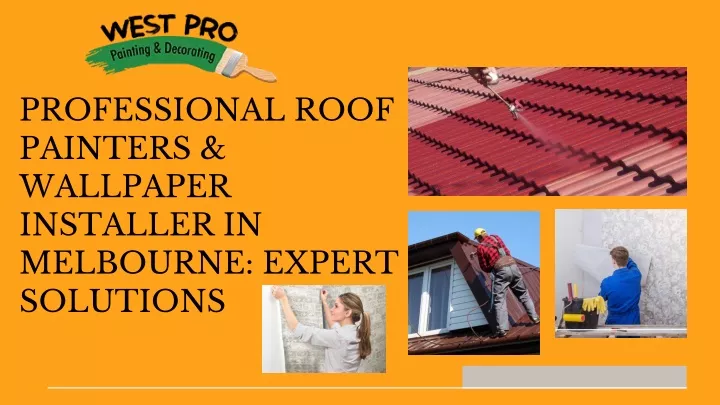 professional roof painters wallpaper installer