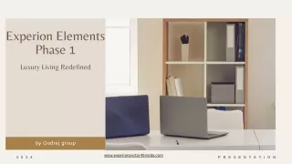 Experion Elements Phase 1 Presentation