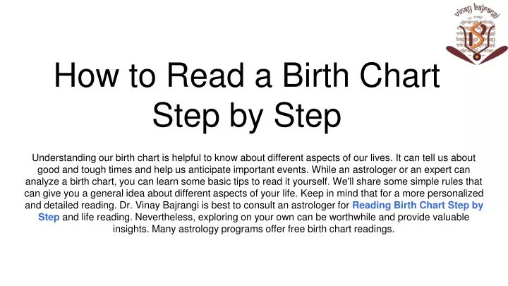 how to read a birth chart step by step