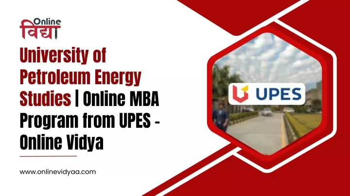 university of petroleum energy studies online