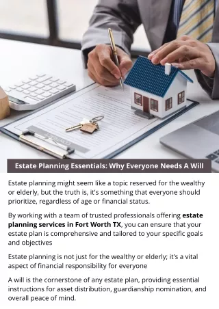 Estate Planning Essentials: Why Everyone Needs A Will