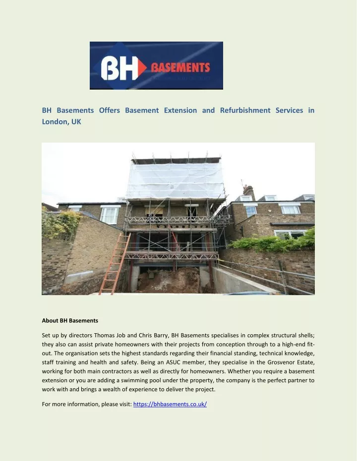 bh basements offers basement extension