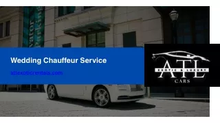 Atlanta Wedding Chauffeur Services | Exotic Car Rentals