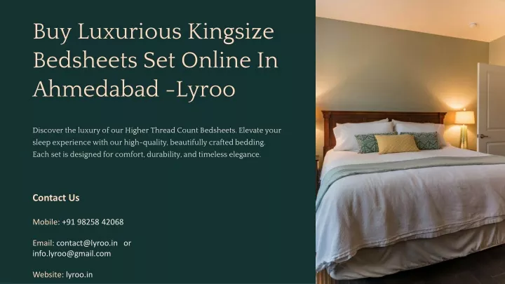 buy luxurious kingsize bedsheets set online