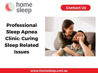 Professional Sleep Apnea Clinic Curing Sleep Related Issues